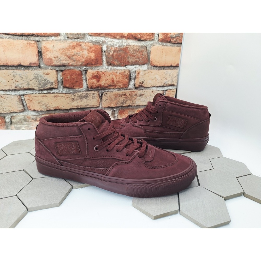 Vans Skate Half Cab Mono Chocolate Suede Sz US 8 Men New Sneaker‎ Rare Nubuck